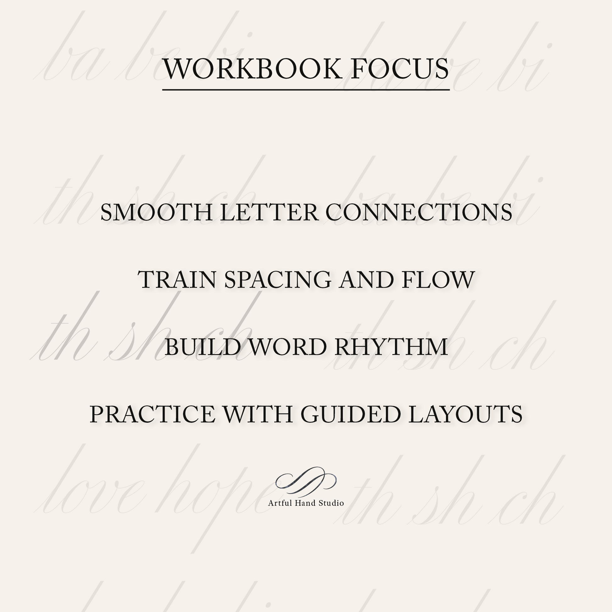 Copperplate connections bigrams and short words workbook workbook focus overview