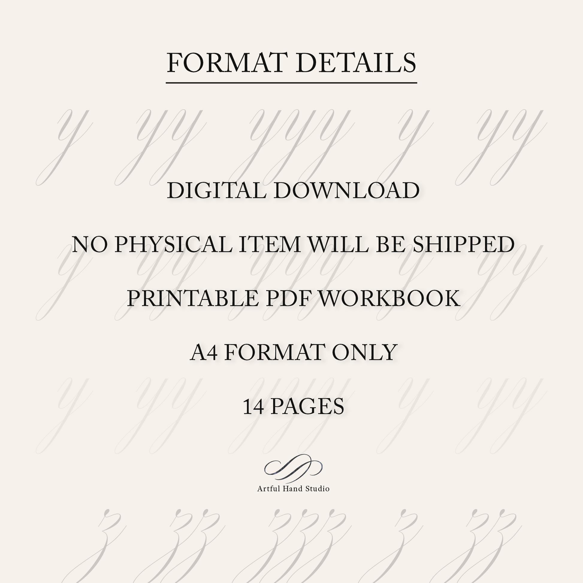 Basic Copperplate Strokes workbook preview 5
