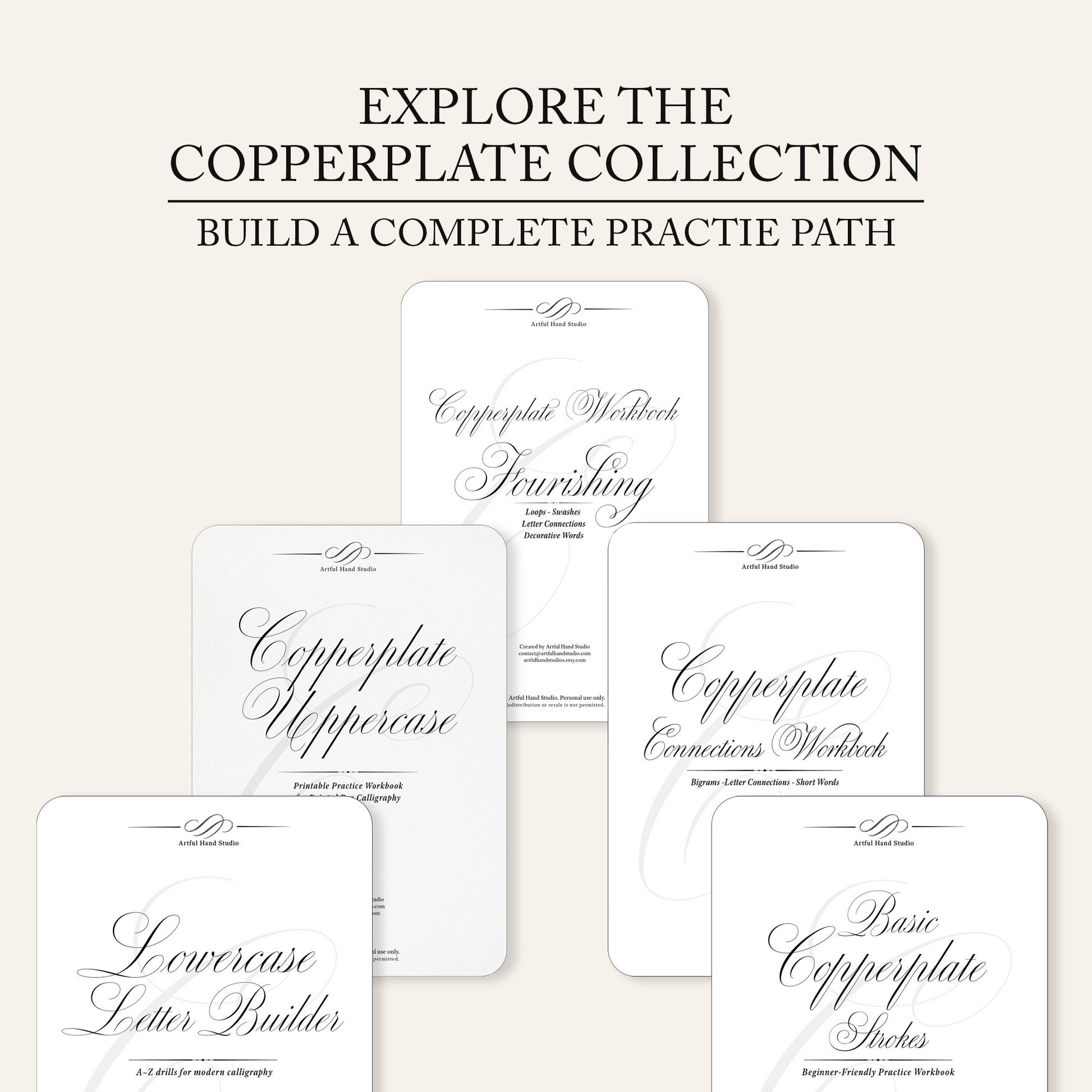 Digital download information for the Copperplate workbook collection