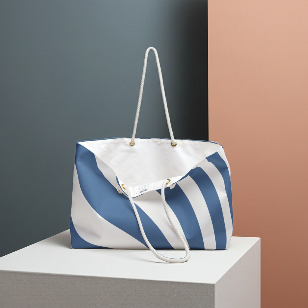 Weekender Tote Bag Oversized Beach and Travel Bag with Rope Handles